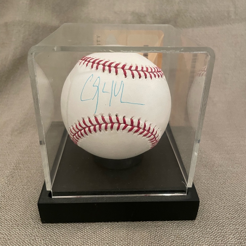 Clayton Kershaw autographed baseball, authenticated, in acrylic case